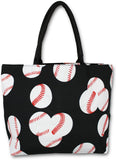 Urbanifi Sports Prints Utility Canvas Tote Bag Handbag Medium Mom (Softball)