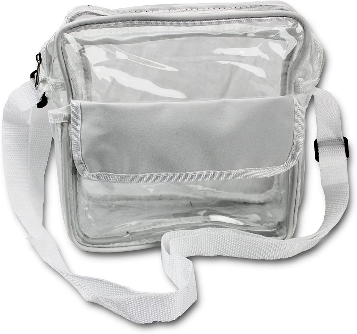 Clear See Through Cross Body Messenger Bag Clear Purse Football and H Beyond Sports Gifts