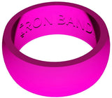 Iron Band Fitness 3 Pack Women Silicone Wedding Ring Lime Green, Pink, Purple