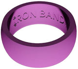 Iron Band Fitness 3 Pack Women Silicone Wedding Ring Lime Green, Pink, Purple