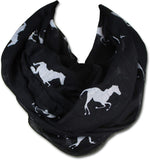 KnitPopShop Infinity Horse Scarf Circle Loop Scarves