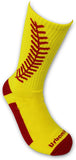 Urbanifi Athletic Sports Mid-Calf Socks Boys Coach Men Women Girls Players Gift Baseball Softball