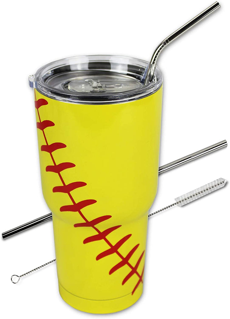 Softball Tumbler Cup 20oz Gift for Mom Men Women, Stainless Steel, Vac –  Beyond Sports Gifts