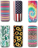 Slim Neoprene Hard Seltzer Cooler Drink Sleeve for 12 OZ Skinny Can, Water Bottle or Soda Mom Dad Gifts (6 Packl)