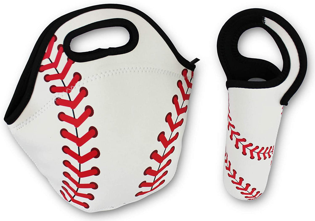 Softball Zipper Cooler Lunch Bag Insulated Gifts Washable Neoprene Travel Beach Sports Girls Camp