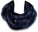 KnitPopShop Music Note Infinity Loop Scarf for Women in the Summer