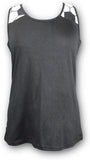 Baseball Tank Top for Mom Fans Sports Games Gifts Teen Women (Grey, Large)