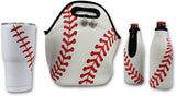 Iron Band The Ultimate Baseball Gift Bundle, 30 OZ Tumbler Cup, Neoprene Lunch Bag, 2 Beer Bottle Cooler Sleeves, for Sports Fan Men Women