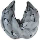 KnitPopShop Infinity Penguin Loop Circle Women Scarf