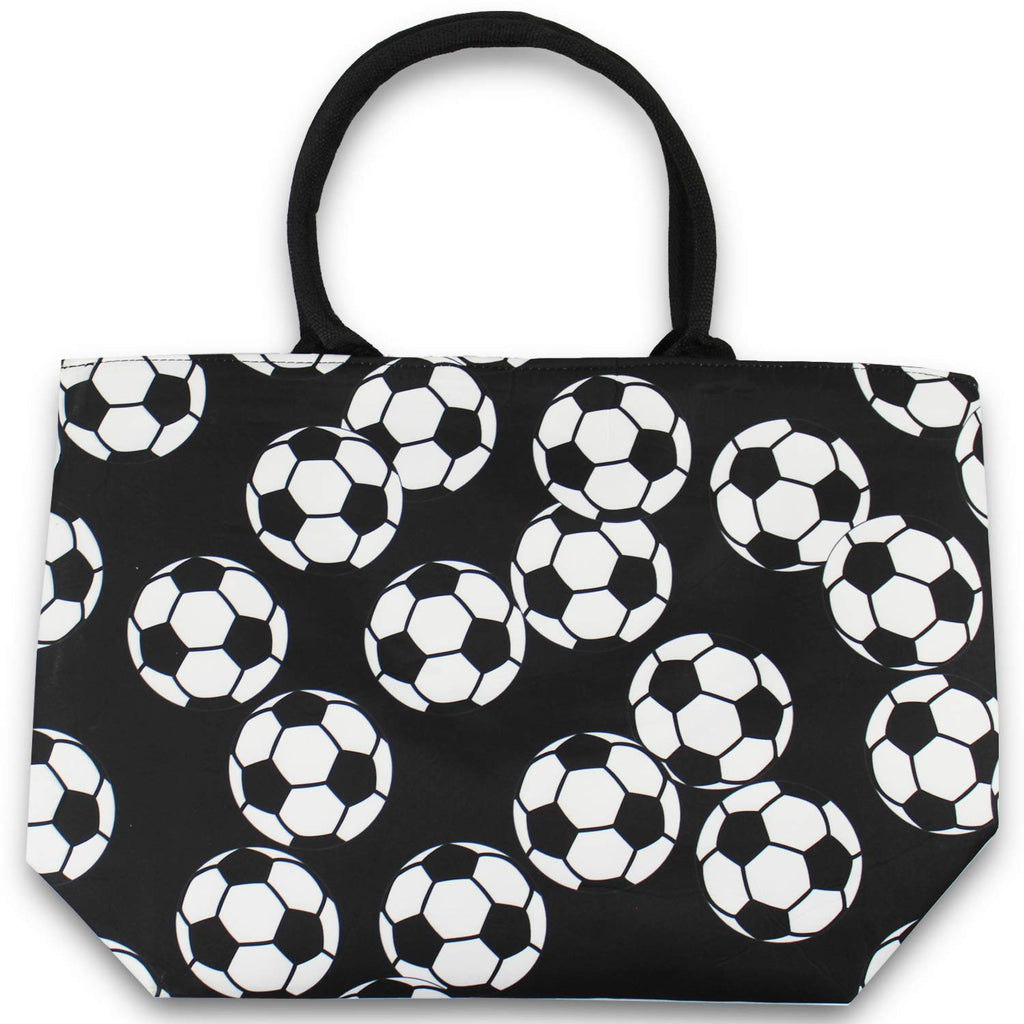Urbanifi Soccer Sports Prints Utility Canvas Tote Bag Handbag