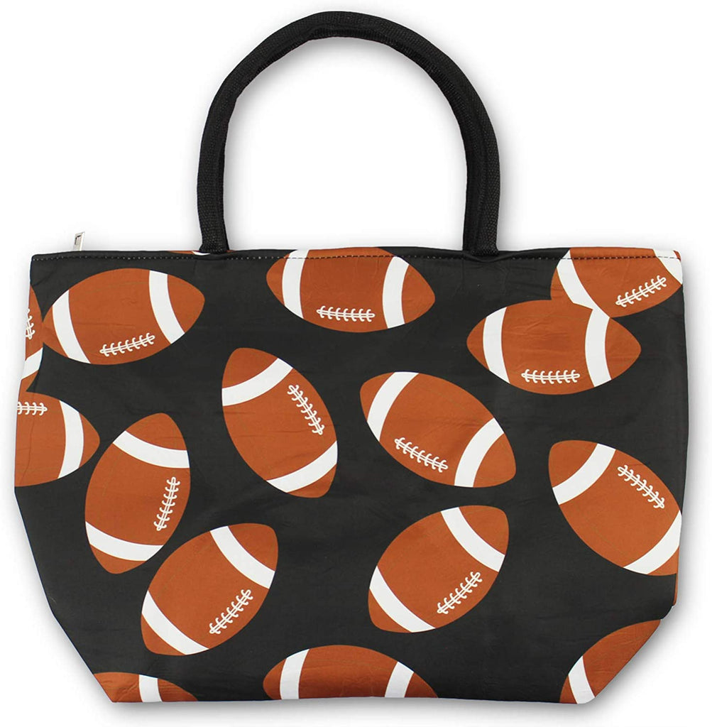 Monogrammed Football Tote Bag