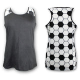 Baseball Tank Top for Mom Fans Sports Games Gifts Teen Women (Grey, Large)