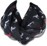 KnitPopShop Infinity Horse Scarf Circle Loop Cute