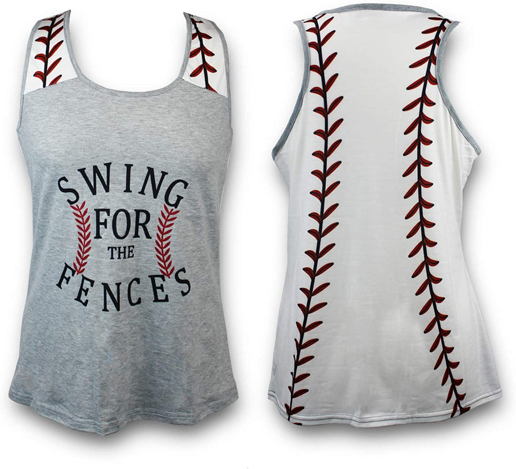 Baseball Tank Top for Mom Fans Sports Games Gifts Teen Women (Grey, La –  Beyond Sports Gifts