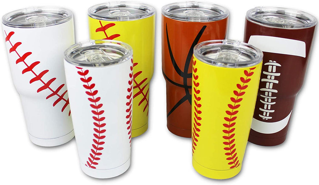 Softball Tumbler Cup 20oz Gift for Mom Men Women, Stainless Steel, Vac –  Beyond Sports Gifts
