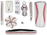 Iron Band VIP Baseball Mom Gift Bundle, Baseball 20 OZ Tumbler, Headband, Keychain, 2 Pairs of Baseball Earrings, Baseball Necklace, Hairbow, Ring for Sports Fan Men Women