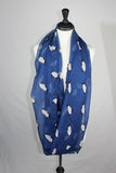 KnitPopShop Infinity Penguin Loop Circle Women Scarf