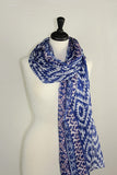 KnitPopShop Blue Aztec Scarf