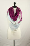 Purple and Blue Plaid Blanket Scarves by KnitPopShop