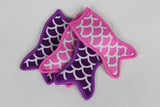 Mermaid Tail Ice Pop & Popsicle Holder Sleeves- 4 Pack - 100% Neoprene Fabric