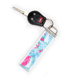 Cute Trendy Diamond and Sailboat Keychain Key FOB