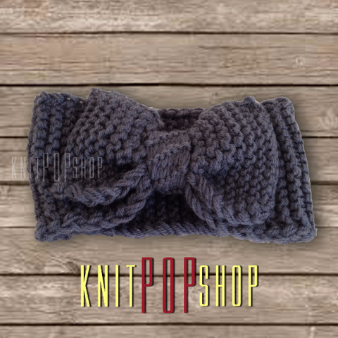 Knit Bow Headband